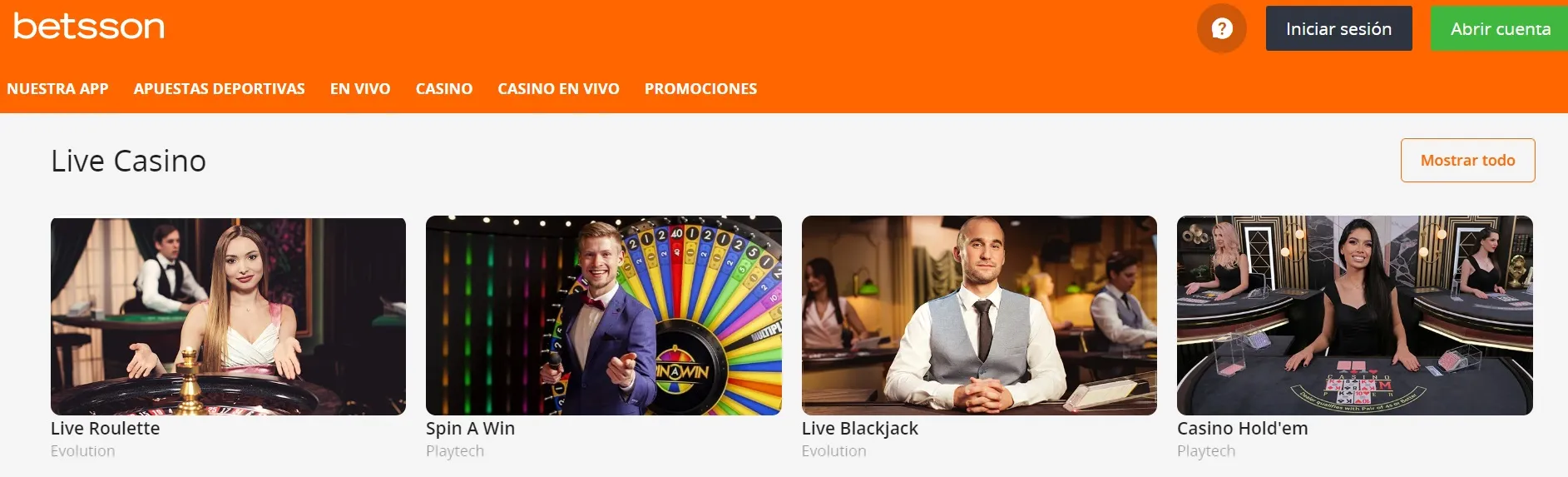 Betsson se caracteriza por manejar última tecnología en su app mejores nuevos casinos