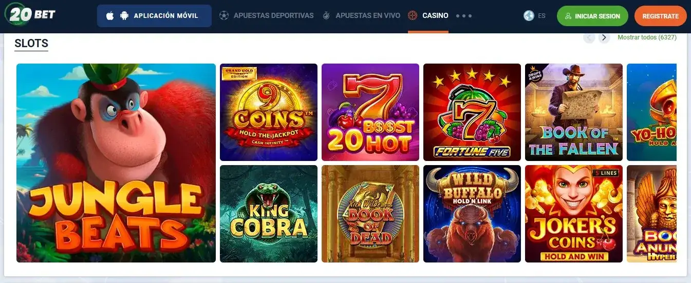 El casino online 20bet en México 20 bet